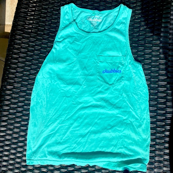 Men’s teal Chubbies sport tank top size Medium - Picture 1 of 3